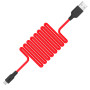 Кабель Hoco X21 Silicone Micro USB Cable (1m) black/red