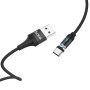 Кабель Hoco U76 "Fresh magnetic" Type-C (1.2m) black