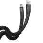 Кабель Hoco U78 "Cotton treasure elastic" Type-C black