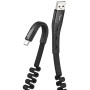 Кабель Hoco U78 "Cotton treasure elastic" Type-C black