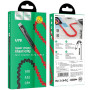 Кабель Hoco U78 "Cotton treasure elastic" Type-C black