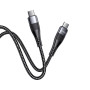 Кабель Hoco U99 "Vortex" Type-C to Type-C 100W (2m) black