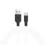 Кабель Hoco X21 Plus Silicone Type-C Cable (2m) black/white