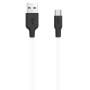 Кабель Hoco X21 Plus Silicone Type-C Cable (2m) black/white