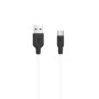 Кабель Hoco X21 Silicone Type-C Cable (1m) black/white