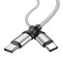 Кабель Hoco X50 "Excellent" Type-C to Type-C (2m) grey