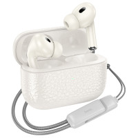 Беспроводные Bluetooth наушники Hoco EQ9 Plus Duke ANC milky white