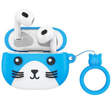 Беспроводные Bluetooth наушники Hoco EW46 Dodge Cat blue