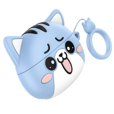 Беспроводные Bluetooth наушники Hoco EW48 Glacier Cat blue