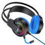 Проводные стерео наушники Hoco W105 Joyful black/blue