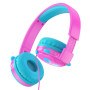 Проводные наушники HOCO W31 Childrens pink/blue