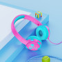 Проводные наушники HOCO W31 Childrens pink/blue
