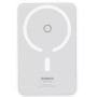 Портативний зарядний пристрій Power Bank Baseus MagPro Magnetic Bracket 20W 5000 mAh з MagSafe white