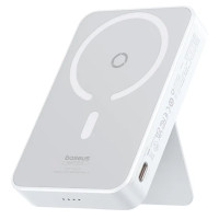 Портативний зарядний пристрій Power Bank Baseus MagPro Magnetic Bracket 20W 5000 mAh з MagSafe white