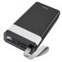 Портативное зарядное устройство Power Bank Hoco J73 30000 mAh black с фонариком