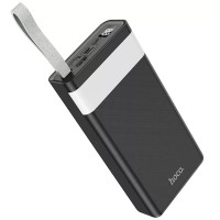 Портативний зарядний пристрій Power Bank Hoco J73 30000 mAh black з ліхтариком