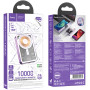 Портативний зарядний пристрій Power Bank Hoco Q14A Ice Crystal PD20W 10000 mAh з MagSafe purple