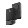 Портативное зарядное устройство Power Bank Delicate Q9 20W 10000 mAh с беспроводной зарядкой black graphite