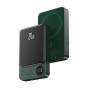 Портативное зарядное устройство Power Bank Delicate Q9 20W 10000 mAh с беспроводной зарядкой green