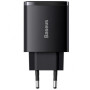 Мережевий зарядний пристрій Baseus Compact Quick Charger 30W Type-C + 2 USB black