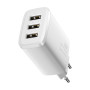 Мережевий зарядний пристрій Baseus Compact 3xUSB 17W white