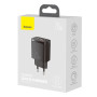 Сетевое зарядное устройство Baseus Compact Quick USB + Type-C 20W black