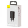 Мережевий зарядний пристрій Baseus GaN2 Lite QC 65W Type-C + USB black 