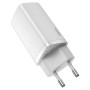 Мережевий зарядний пристрій Baseus GaN2 Lite QC 65W Type-C + USB white 