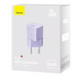 Мережевий зарядний пристрій Baseus GaN5 Fast Charger (mini) 1C 20W purple 