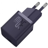 Мережевий зарядний пристрій Baseus GaN5 Fast Charger (mini) 1C 30W purple 