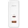 Мережевий зарядний пристрій Baseus GaN5 Pro Type-C+USB 100W EU white 