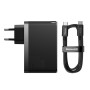 Мережевий зарядний пристрій Baseus GaN5 Pro 140W 2Type-C+USB 140W + Cabel Type-C to Type-C 140W (1m) black 