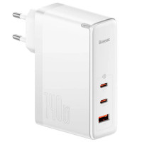 Сетевое зарядное устройство Baseus GaN5 Pro 140W 2Type-C+USB 140W + Cabel Type-C to Type-C 140W (1m) white 