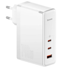Мережевий зарядний пристрій Baseus GaN5 Pro 140W 2Type-C+USB 140W + Cabel Type-C to Type-C 140W (1m) white 