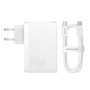 Мережевий зарядний пристрій Baseus GaN5 Pro 140W 2Type-C+USB 140W + Cabel Type-C to Type-C 140W (1m) white 