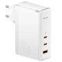 Мережевий зарядний пристрій Baseus GaN5 Pro 140W 2Type-C+USB 140W + Cabel Type-C to Type-C 140W (1m) white 