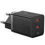 Мережевий зарядний пристрій Baseus GaN5 Pro OS 2 х Type-C 40W black 