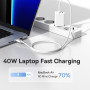 Мережевий зарядний пристрій Baseus GaN5 Pro OS 2 х Type-C 40W white 
