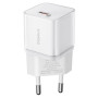 Мережевий зарядний пристрій Baseus GaN5S OS 1C 20W white 