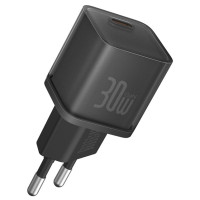 Мережевий зарядний пристрій Baseus GaN5S OS 1C 30W black 