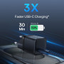 Мережевий зарядний пристрій Baseus GaN5S OS 1C 30W black 