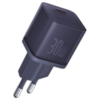 Мережевий зарядний пристрій Baseus GaN5S OS 1C 30W midnight purple 