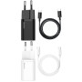 Мережевий зарядний пристрій Baseus Super Si Quick Charger 25W + Cabel Type-C to Type-C black