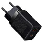 Мережевий зарядний пристрій Baseus Super Si Pro Quick Charger 30W Type-C + USB black