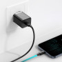 Мережевий зарядний пристрій Baseus Super Si Quick Charger 20W (+ кабель Type-C to Lightning) black