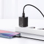 Мережевий зарядний пристрій Baseus Super Si Quick Charger 20W (+ кабель Type-C to Lightning) black