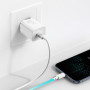 Мережевий зарядний пристрій Baseus Super Si Quick Charger 20W (+ кабель Type-C to Lightning) white