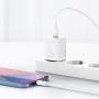 Мережевий зарядний пристрій Baseus Super Si Quick Charger 20W (+ кабель Type-C to Lightning) white