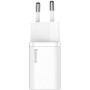 Мережевий зарядний пристрій Baseus Super Si Quick Charger 20W (+ кабель Type-C to Lightning) white