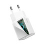 Мережевий зарядний пристрій Baseus Super Si Quick Charger 20W (+ кабель Type-C to Lightning) white